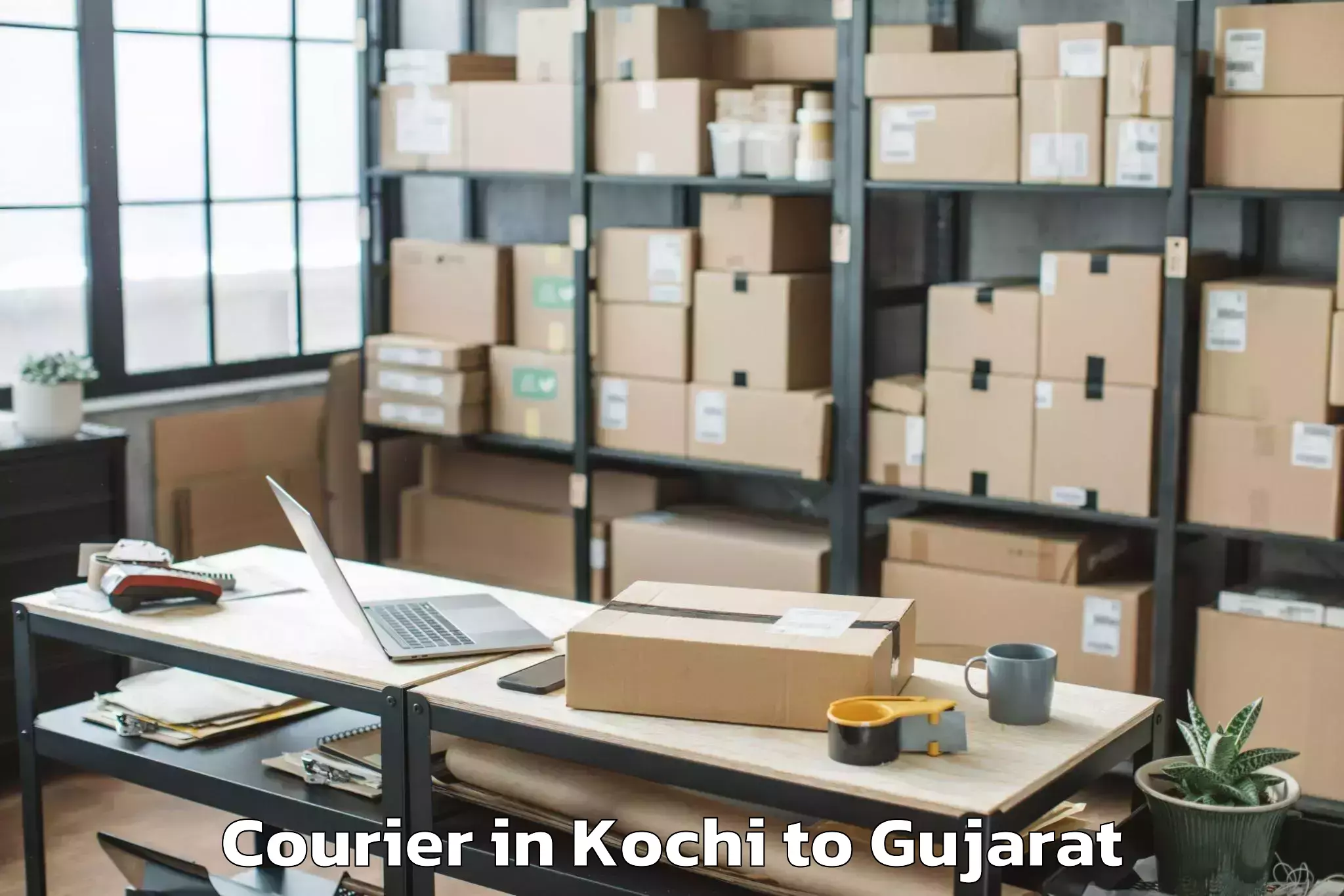 Easy Kochi to Baria Courier Booking